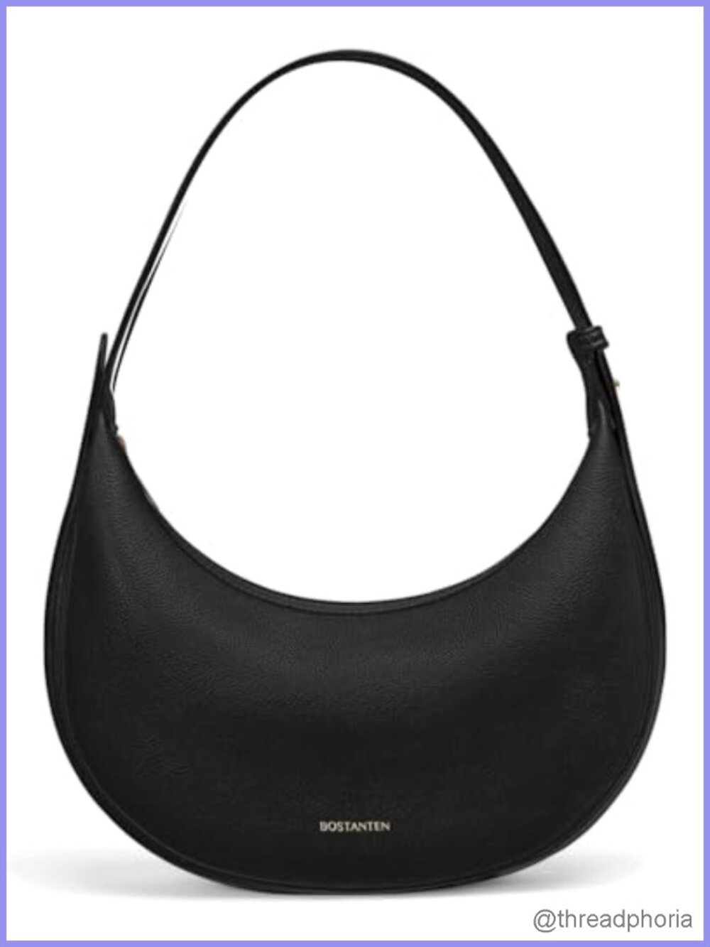 Crescent Shoulder Bag Vegan Leather Crossbody Hobo Women's Purse